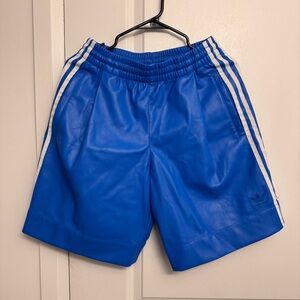 Adidas Men's Athletic Shorts in Blue and White